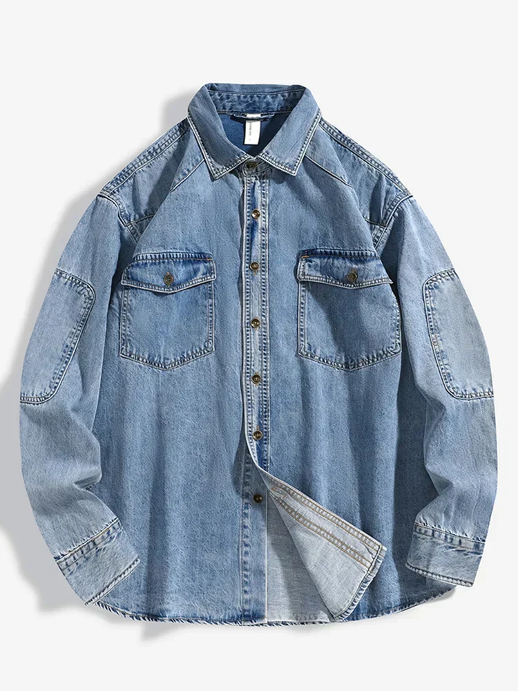Langärmliges, robustes Herren Jeanshemd - Image 2