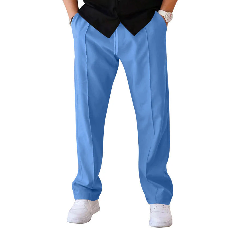 Bequeme, breitgeschnittene Herren Hose aus leichtem, luftigem Material - Image 15