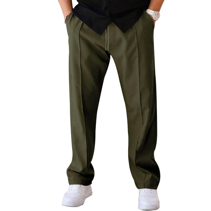 Bequeme, breitgeschnittene Herren Hose aus leichtem, luftigem Material - Image 4