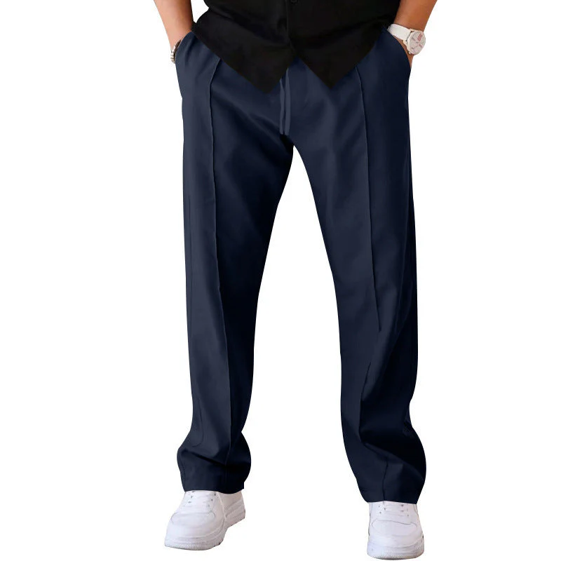 Bequeme, breitgeschnittene Herren Hose aus leichtem, luftigem Material - Image 9