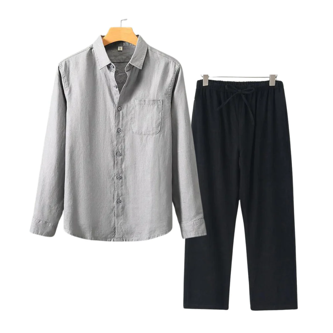 Herren Leinen Set im Old Money Stil, klassisch und stilvoll - Image 11