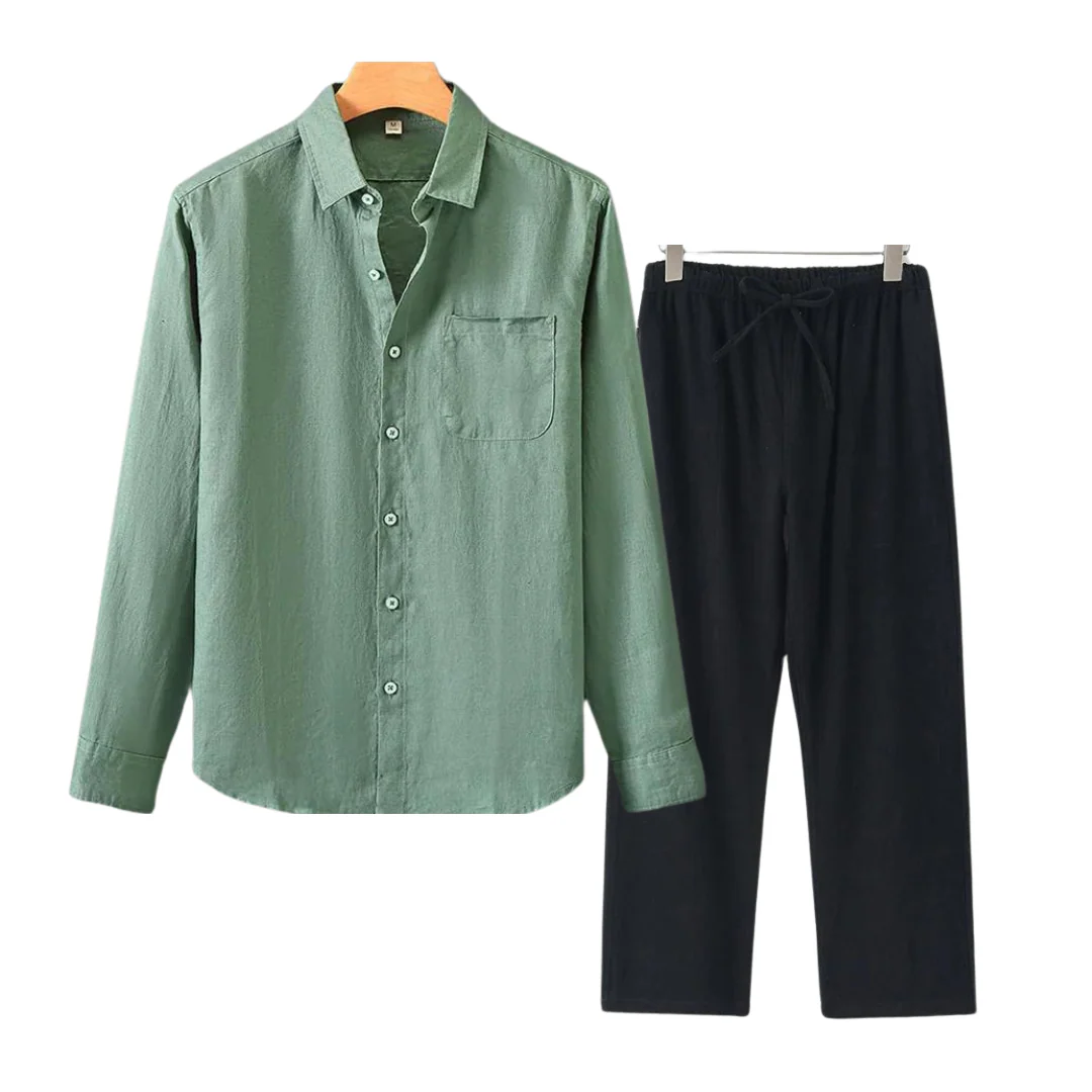 Herren Leinen Set im Old Money Stil, klassisch und stilvoll - Image 12