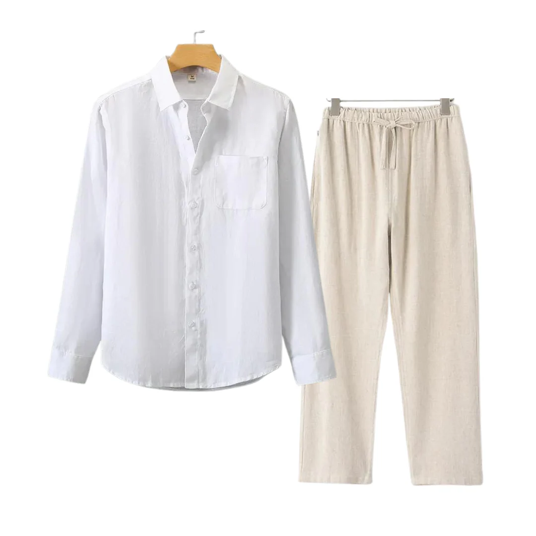 Herren Leinen Set im Old Money Stil, klassisch und stilvoll - Image 5