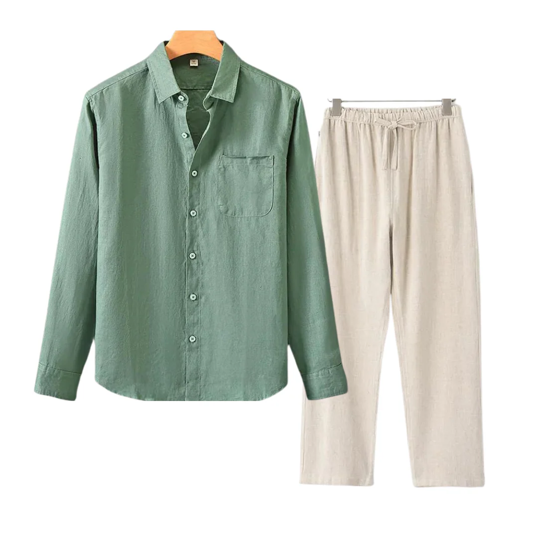 Herren Leinen Set im Old Money Stil, klassisch und stilvoll - Image 6