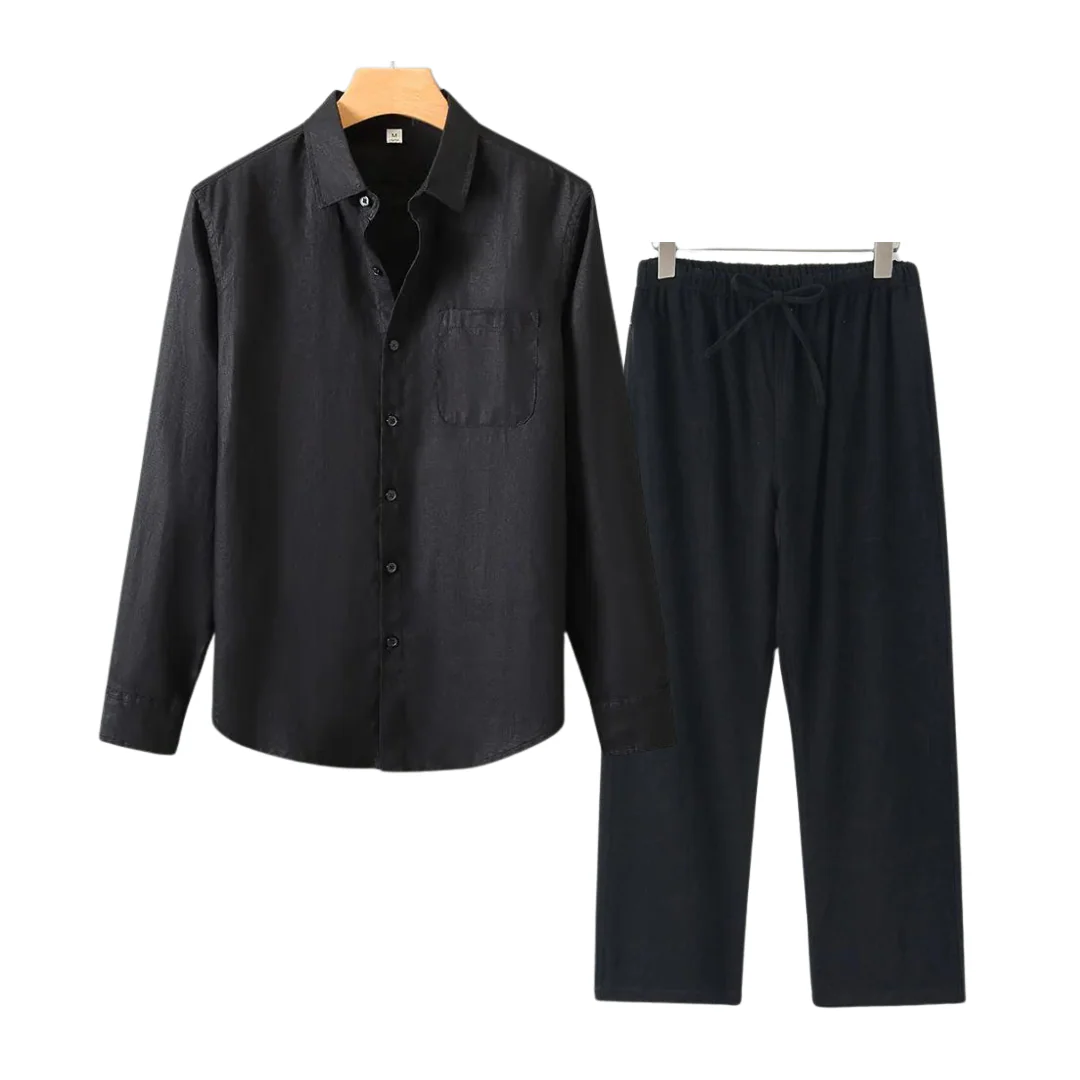Herren Leinen Set im Old Money Stil, klassisch und stilvoll - Image 7