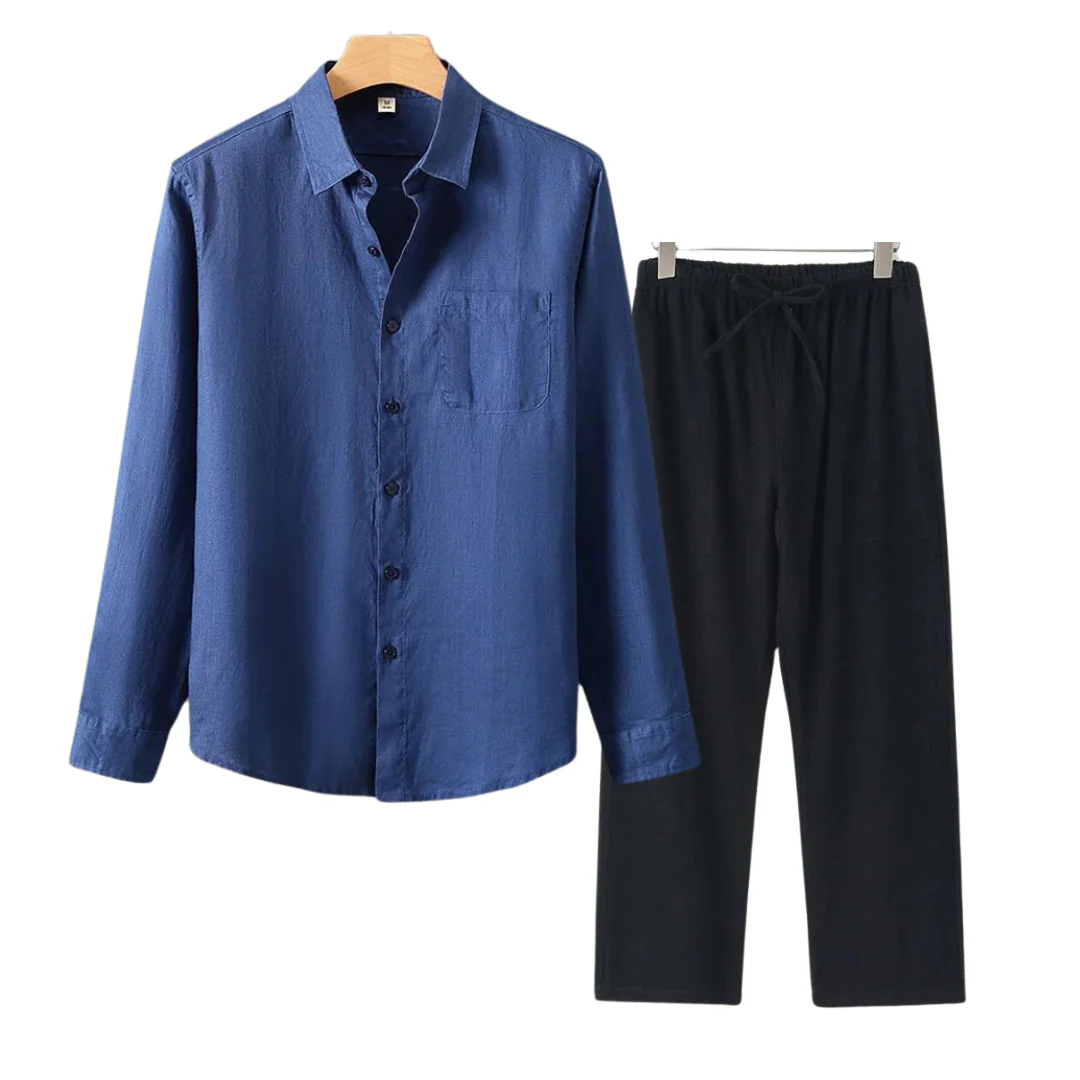 Herren Leinen Set im Old Money Stil, klassisch und stilvoll - Image 8