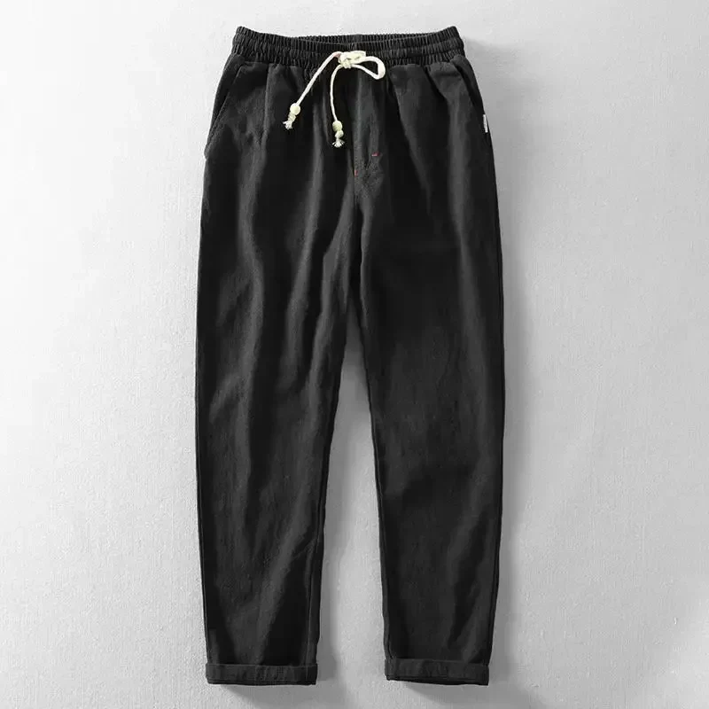 Bequeme Lockere Herren Leinen Hose - Image 3