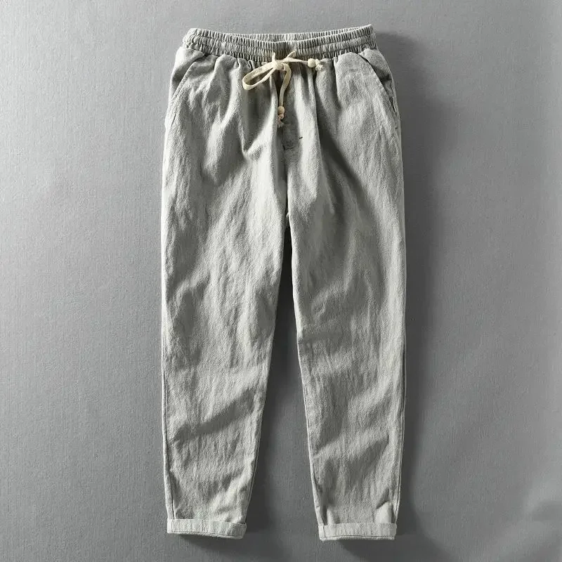 Bequeme Lockere Herren Leinen Hose - Image 5