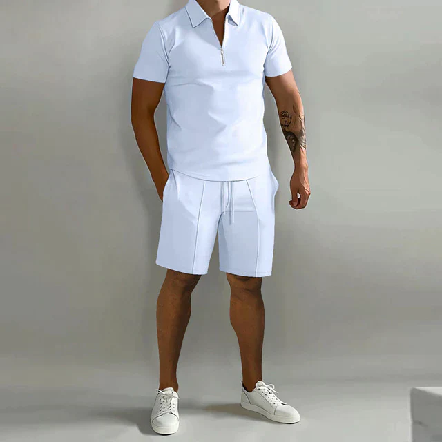 Luxuriöses Herren Polo- und Shorts-Sommer-Set, elegant und stilvoll - Image 6