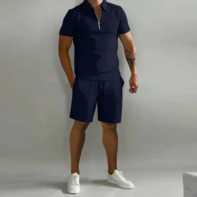 Luxuriöses Herren Polo- und Shorts-Sommer-Set, elegant und stilvoll - Image 7