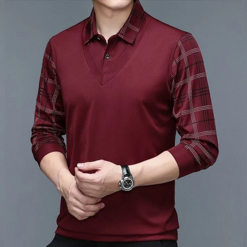 Herren Langarm Poloshirt Klassisch - Image 2