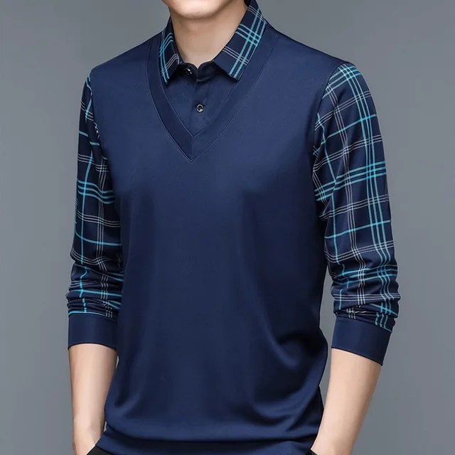 Herren Langarm Poloshirt Klassisch - Image 3
