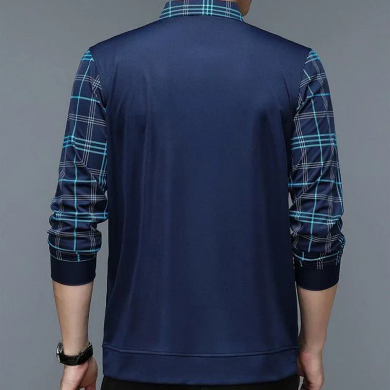 Herren Langarm Poloshirt Klassisch - Image 4