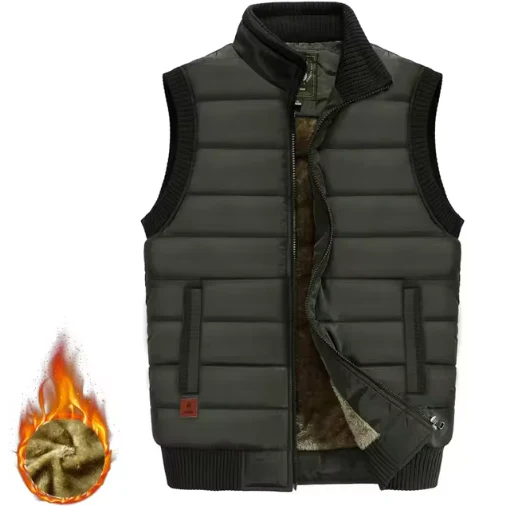 Warme Outdoor Weste mit Futter für Herren