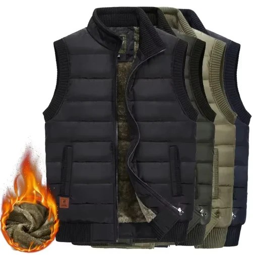 Warme Outdoor Weste mit Futter für Herren - Image 5