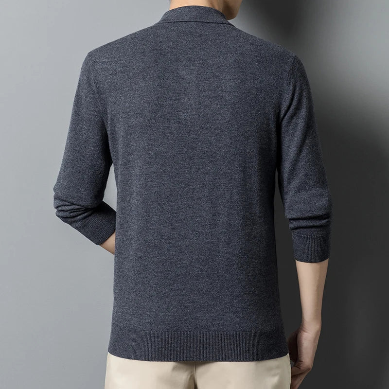 Herren Hochwertiger Polo Pullover - Image 4