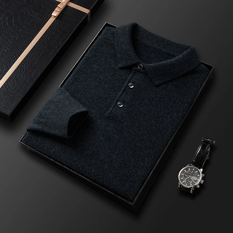 Herren Hochwertiger Polo Pullover - Image 7