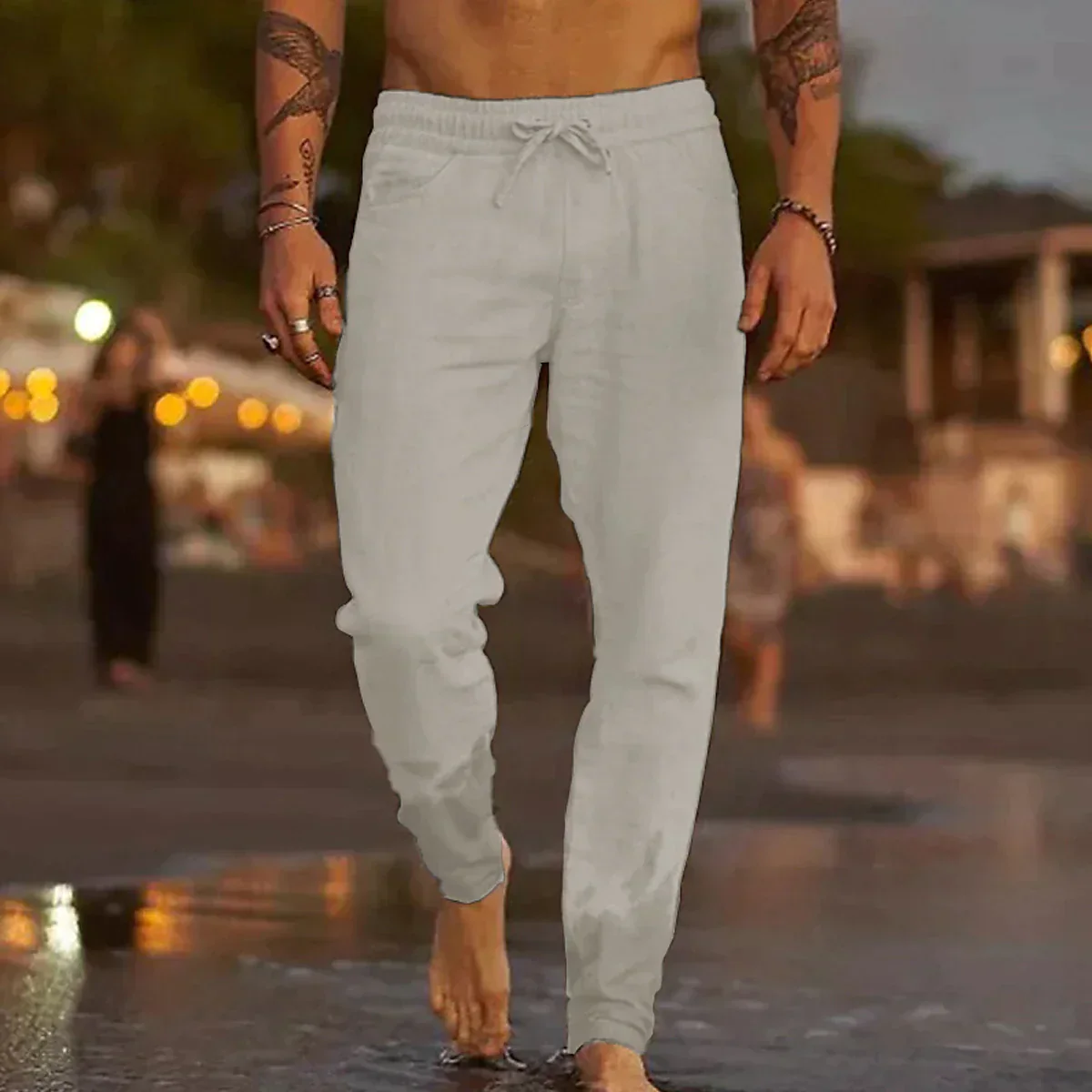 Komfortable & Lässige Leinenhose für Herren - Image 3