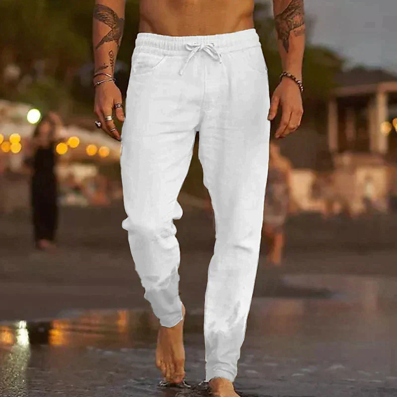 Komfortable & Lässige Leinenhose für Herren - Image 5
