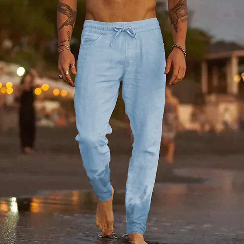 Komfortable & Lässige Leinenhose für Herren - Image 8