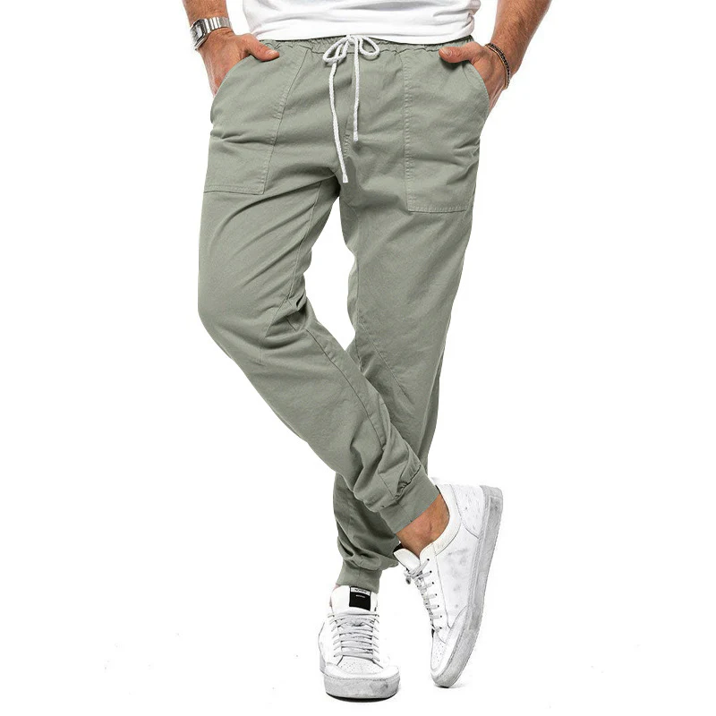 Lockere Herren Casual Freizeithose im einfarbigen Design - Image 10