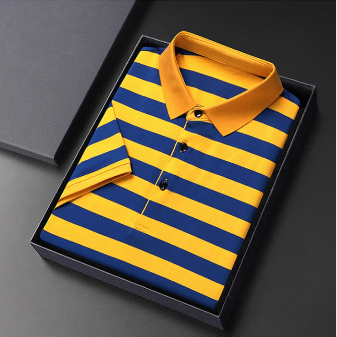 Klassisches Streifen Herren Polo Shirt - Image 6