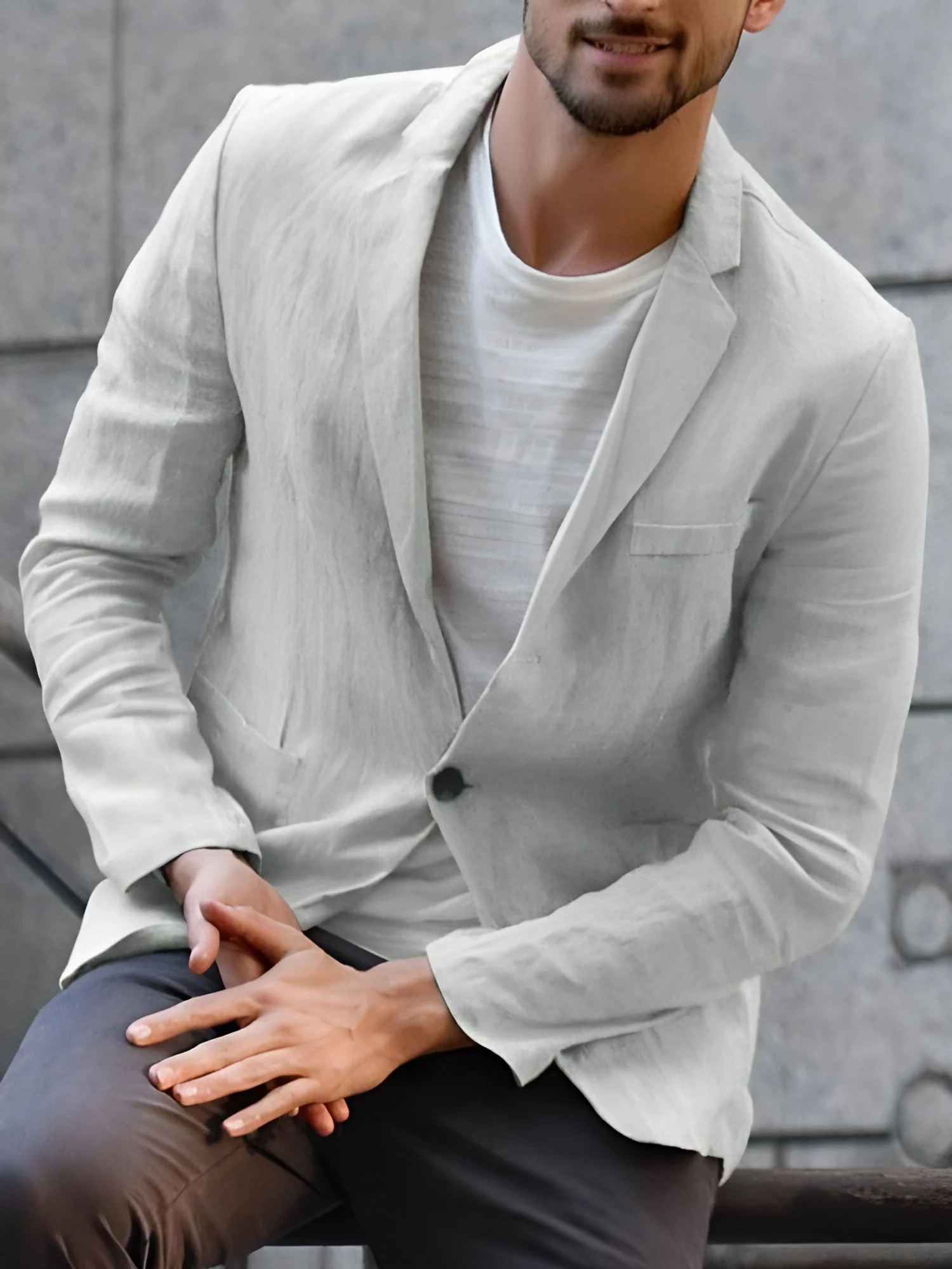 Elegantes & Lässiges Herren Leinen-Sakko für jeden Anlass - Image 4