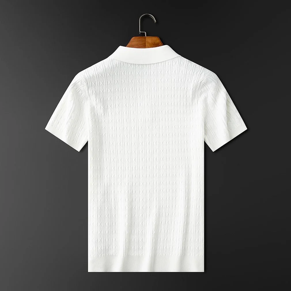Eleganter Herren Polo mit Diamantknit - elegant und einzigartig - Image 2