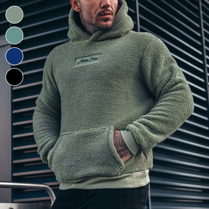 Kuscheliger Plüsch-Kapuzenpullover für Herren - Image 5