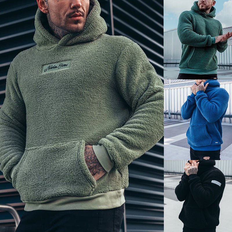 Kuscheliger Plüsch-Kapuzenpullover für Herren - Image 6