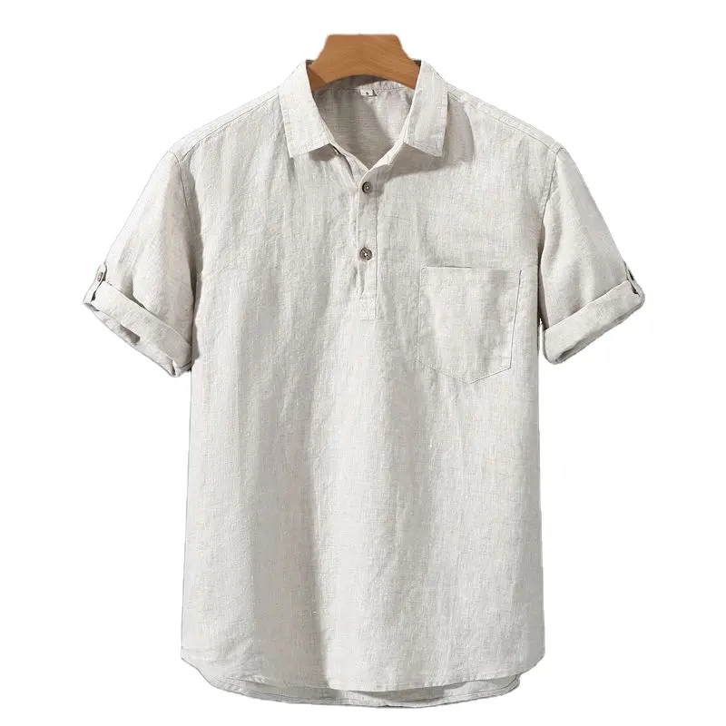 Herren Polo, aus Leinen und elegant - Image 2