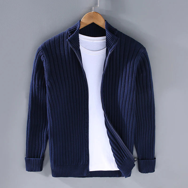 Premium Herren Strickjacke aus Baumwolle - Image 4