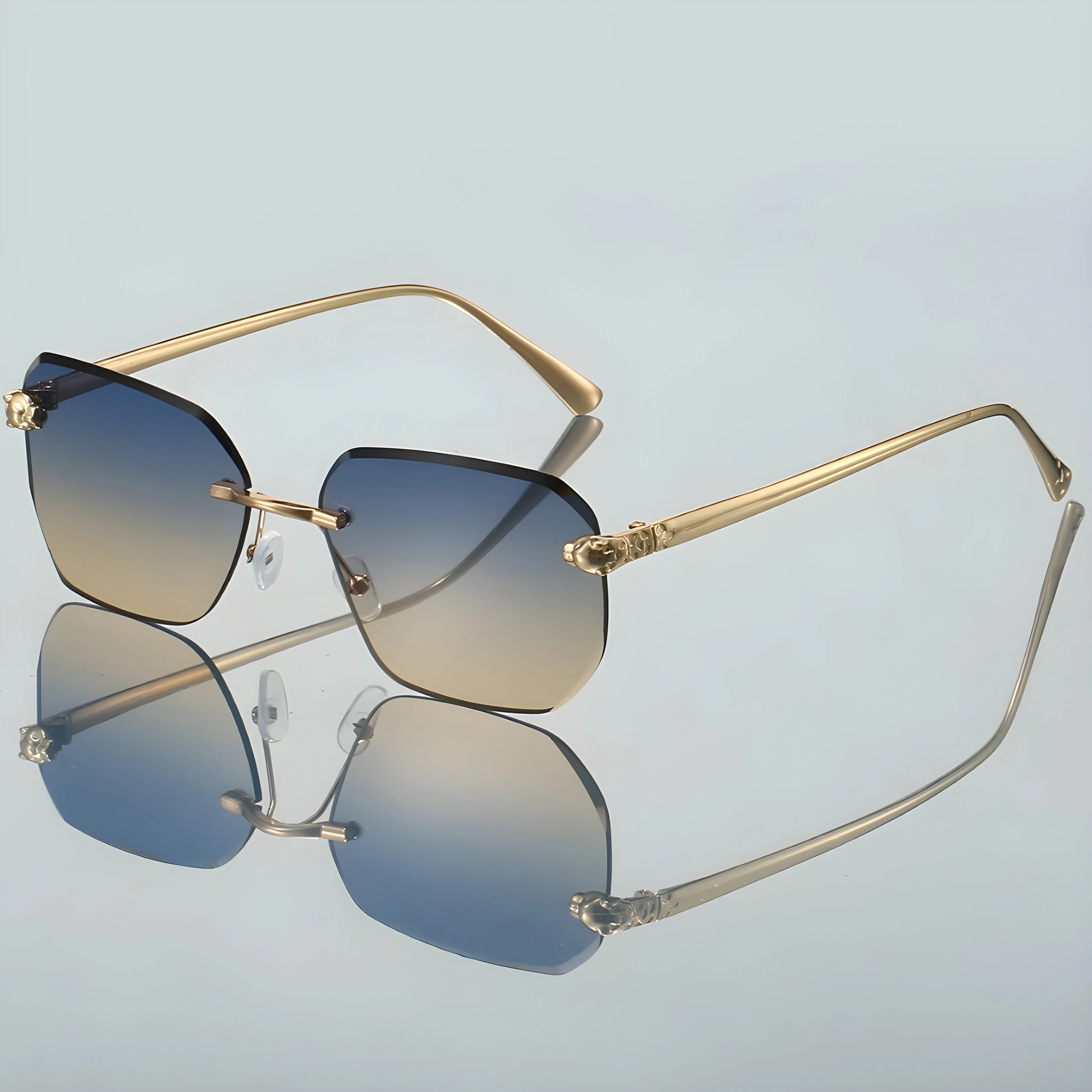 Rahmenlose Herren Sonnenbrille