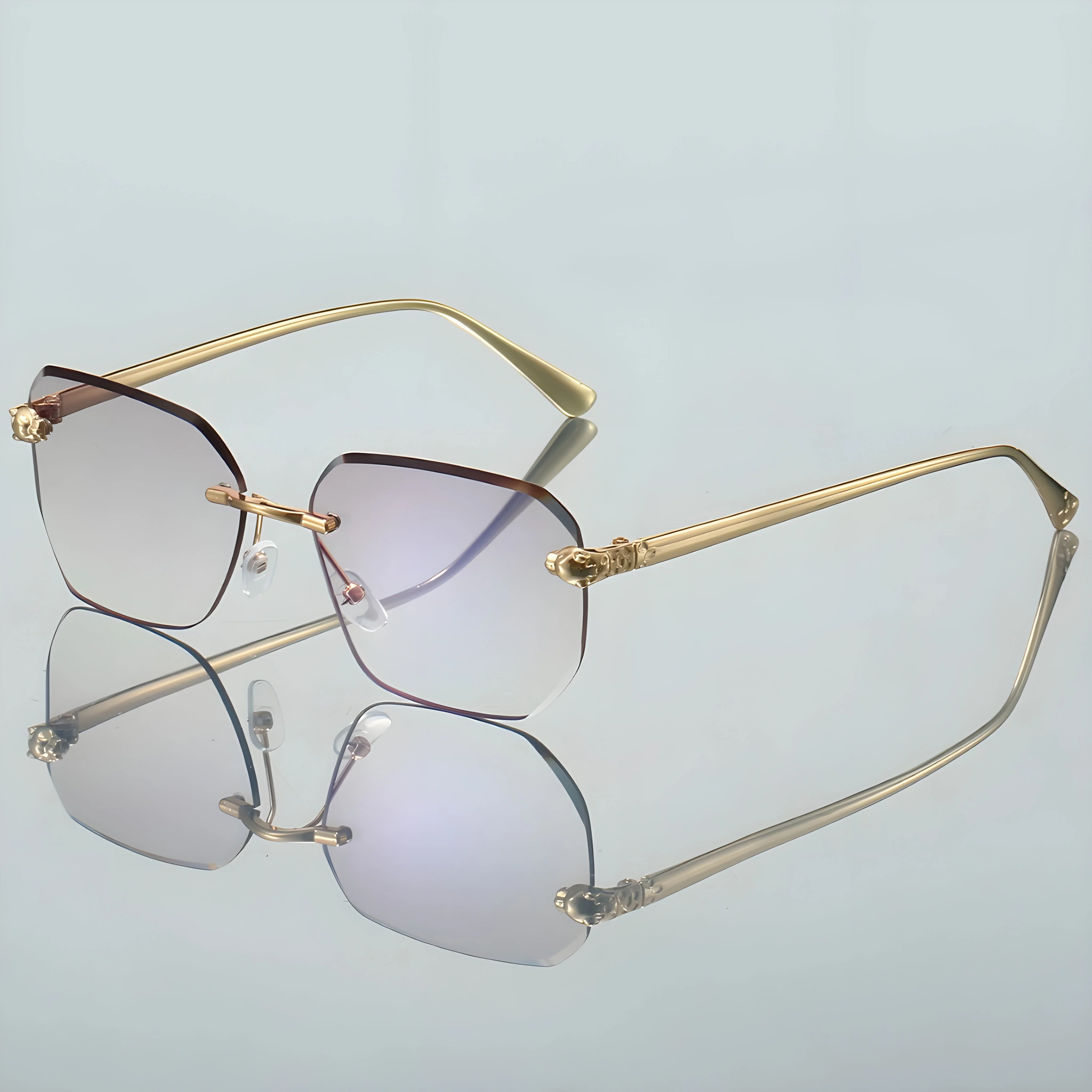 Rahmenlose Herren Sonnenbrille - Image 3