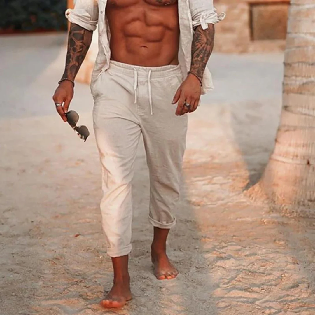 Lässige Herren Leinenhose im Eleganten Stil - Image 3
