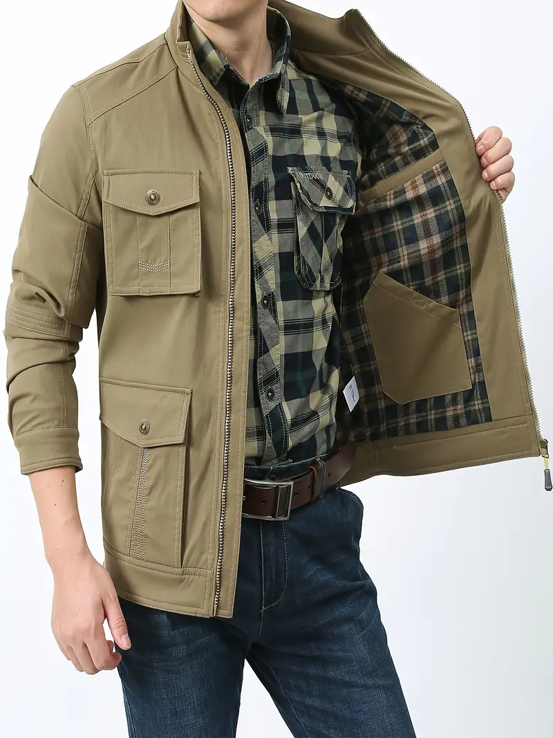 Robuste und wetterfeste Herren Outdoor Jacke aus Nylon - Image 4
