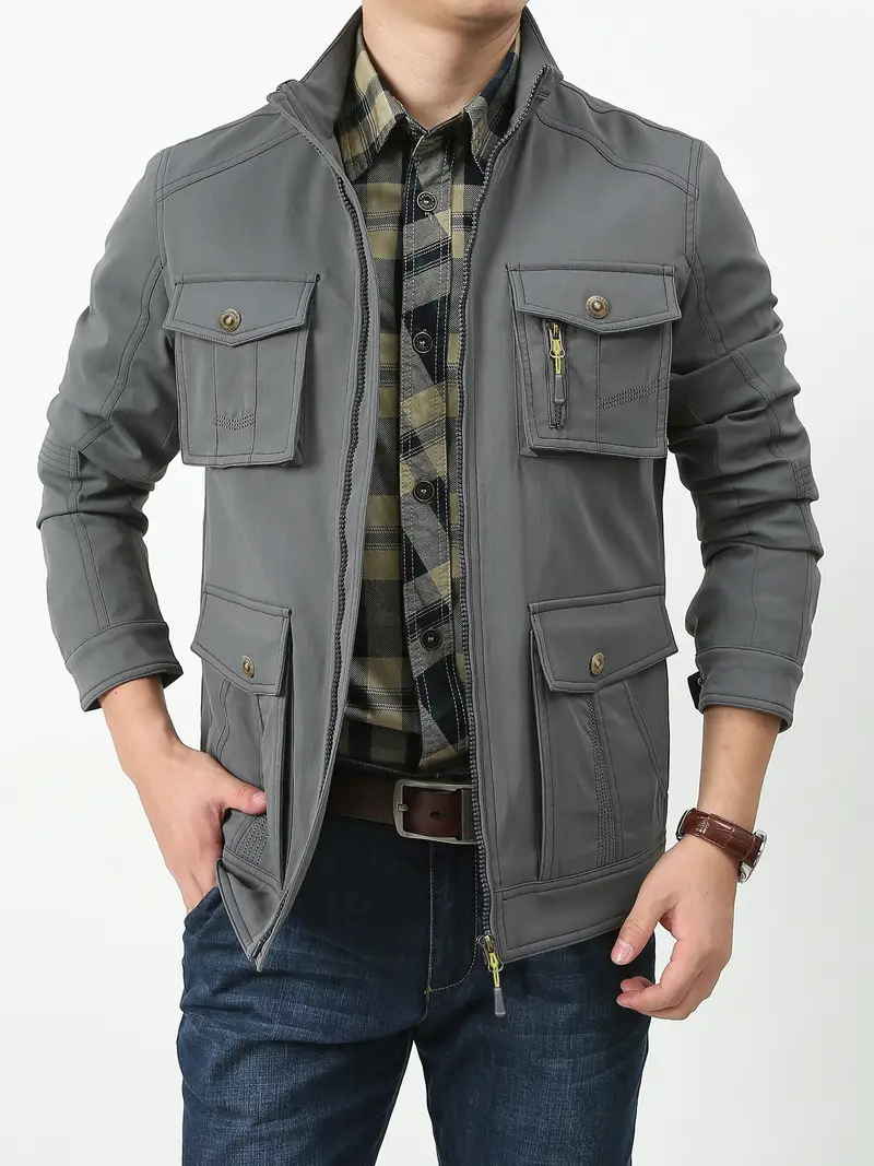 Robuste und wetterfeste Herren Outdoor Jacke aus Nylon - Image 7