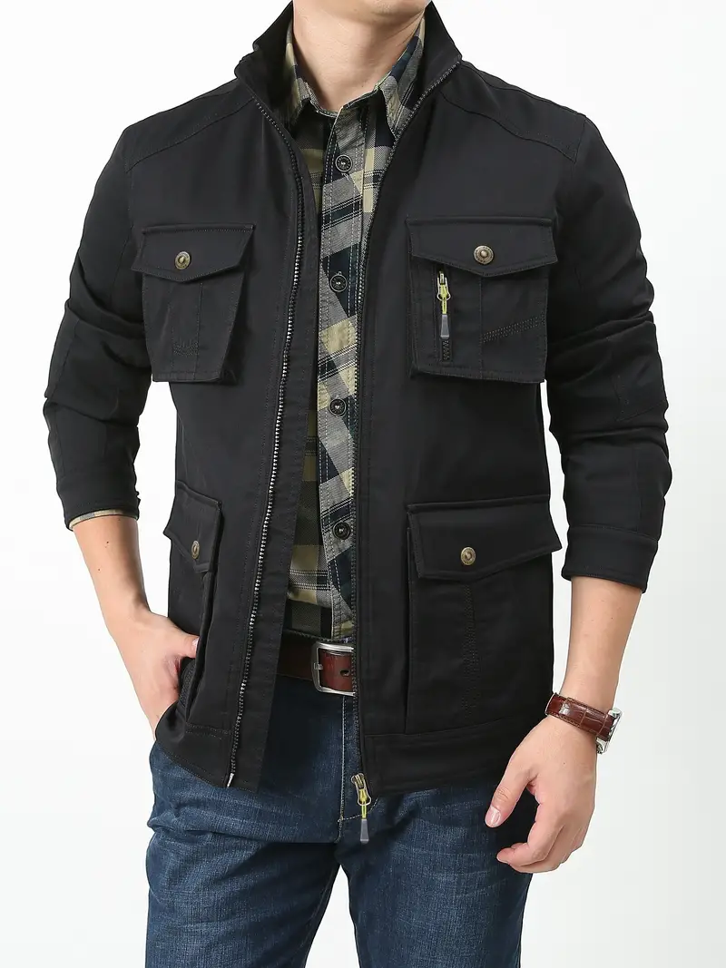 Robuste und wetterfeste Herren Outdoor Jacke aus Nylon - Image 8