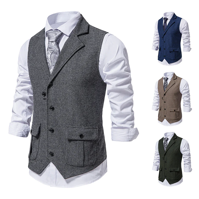 Elegante Herren Weste mit Seitentaschen - Image 2