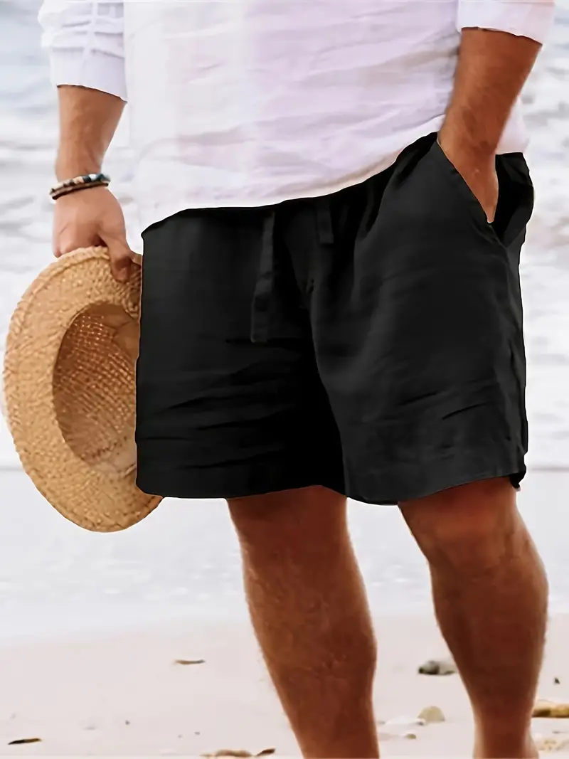 Lässige kurze Hose aus Leinen für Herren - Image 3