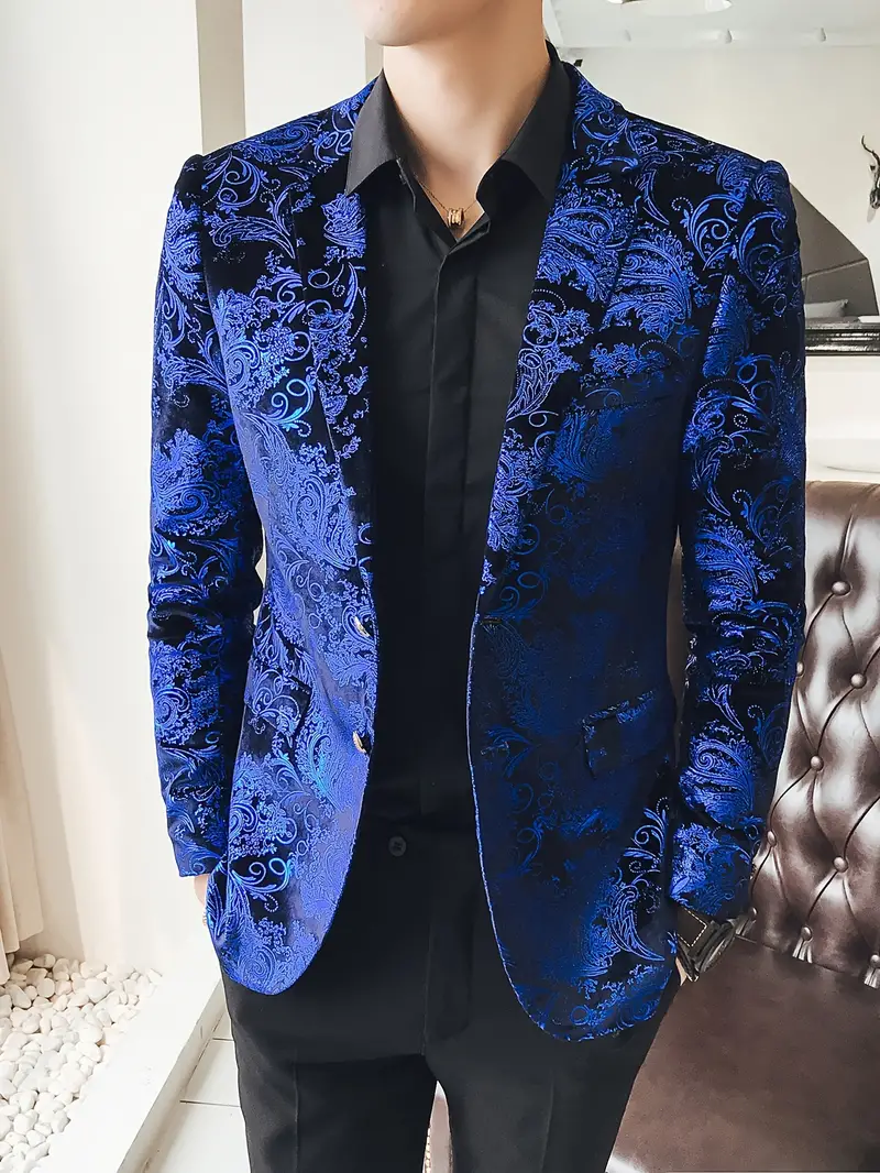 Stilvoller & Eleganter Herrenblazer im Barockmuster - Image 4