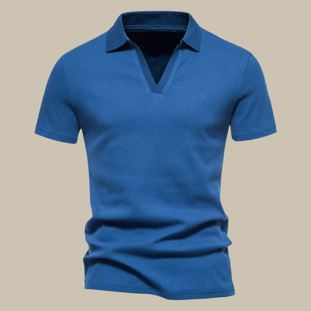 Stilvoller Herren Premium Polo im Merino Look - Image 2