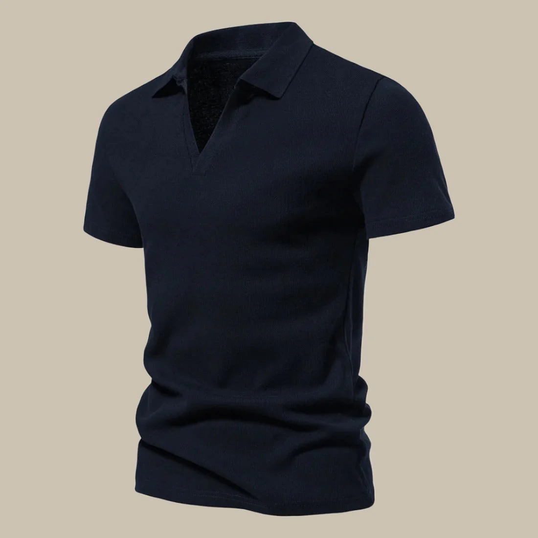 Stilvoller Herren Premium Polo im Merino Look - Image 6