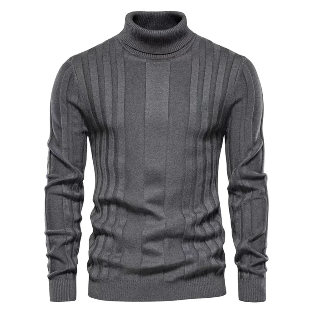 Stilvoller Herren Rollkragenpullover - Image 5