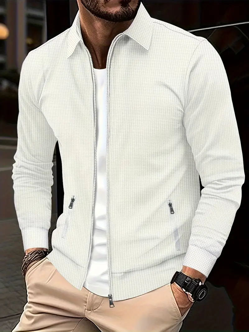 Stilvolles Herren Übergangsjacke mit Reißverschluss - vielseitig und modern - Image 3