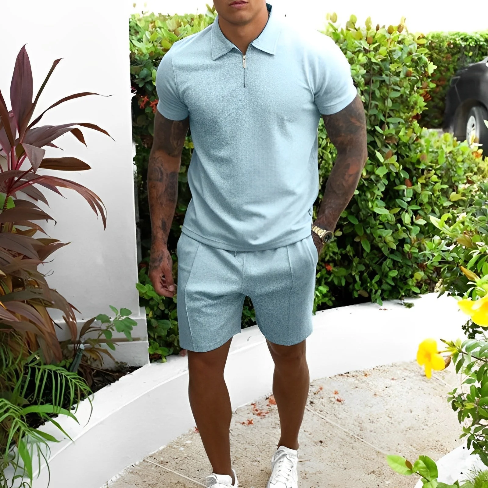 Stilvolles Herren Sommer-Set, zweiteilig und bequem - Image 4