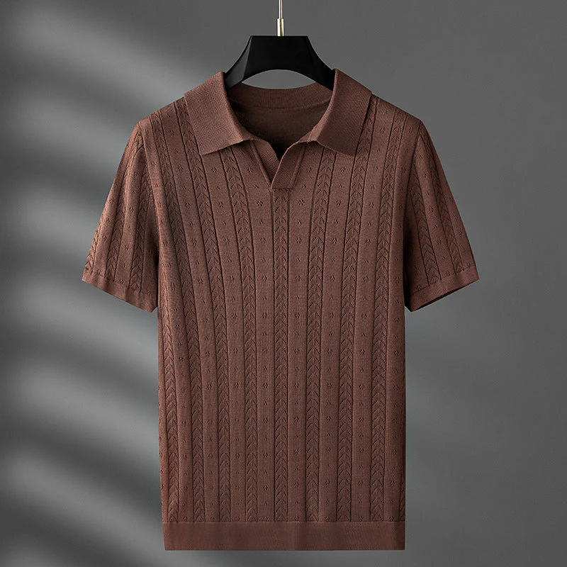 Elegantes Herren-Poloshirt aus hochwertigem Strickgewebe - Image 3