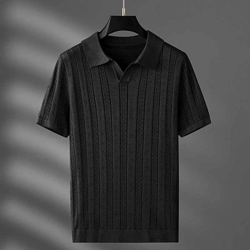 Elegantes Herren-Poloshirt aus hochwertigem Strickgewebe - Image 4