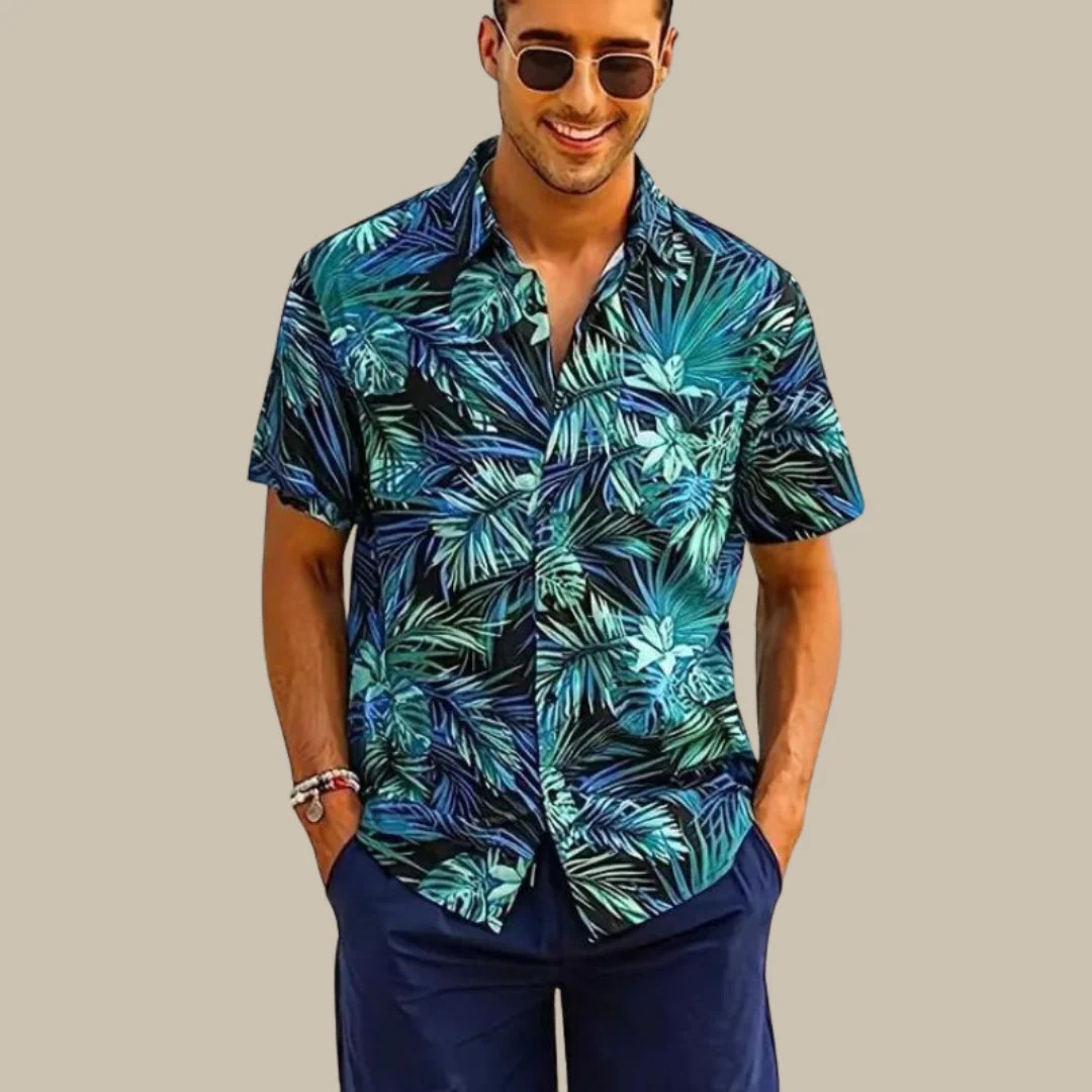 Stylisches Herren kurzarm Hemd im Cancun Stil - Image 13