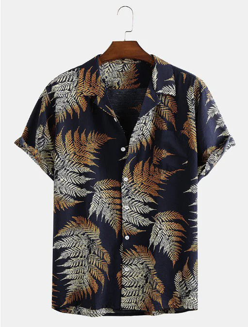 Stylisches Tropical Herren Freizeithemd mit Print - Image 2